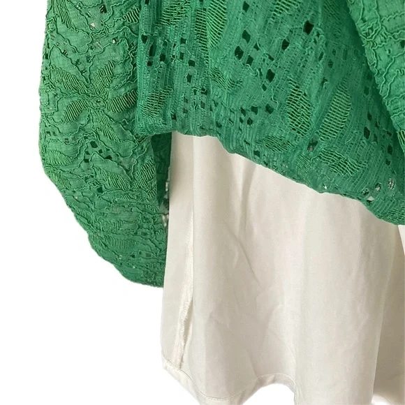 REVIEW emerald green vintage lace fit & flare Dress - Picture 7 of 9